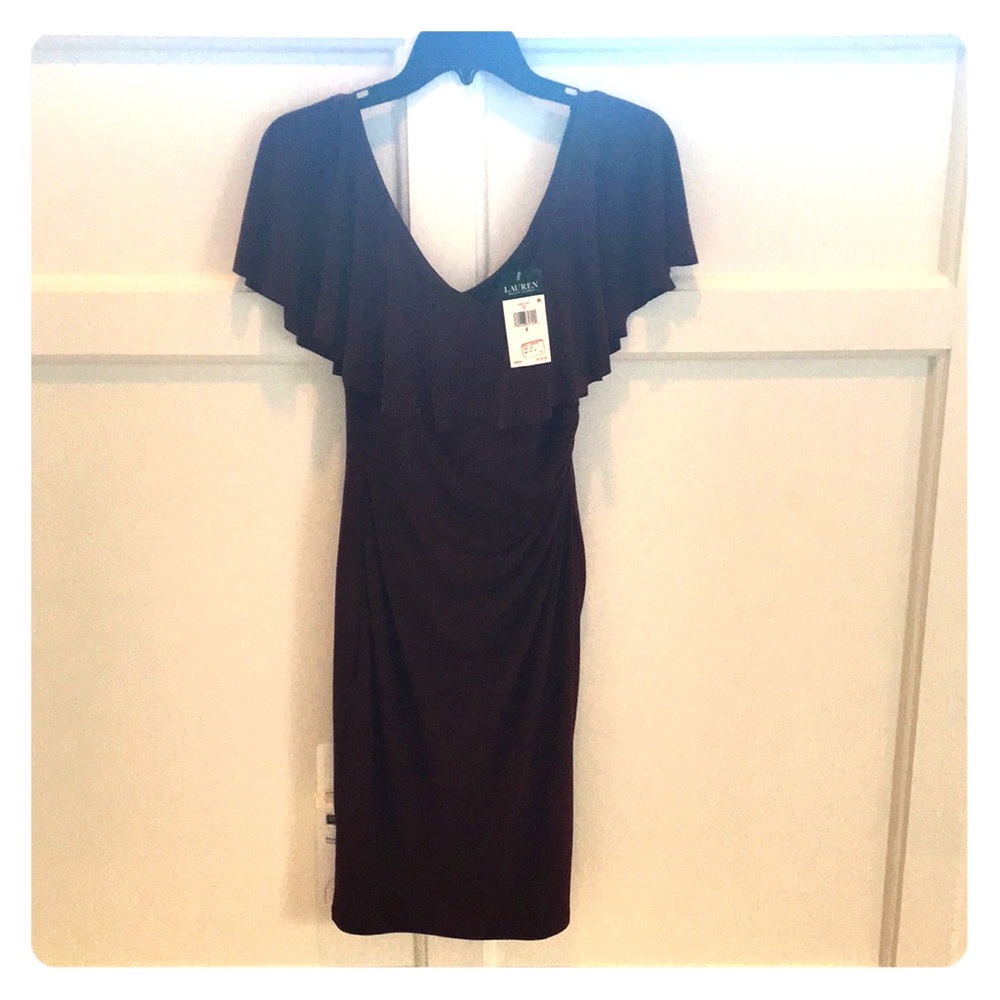 Classic burgundy Ralph Lauren dress